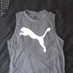 Mens Gray “Puma” Tank Top